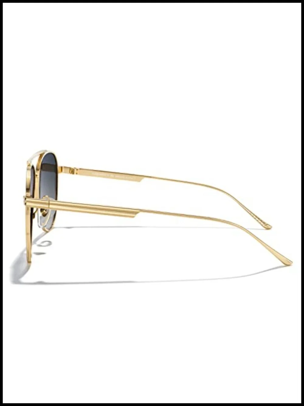 Classic Polarized UV400 Metal Driving Sunglasses Oval Retro Style Gift Case